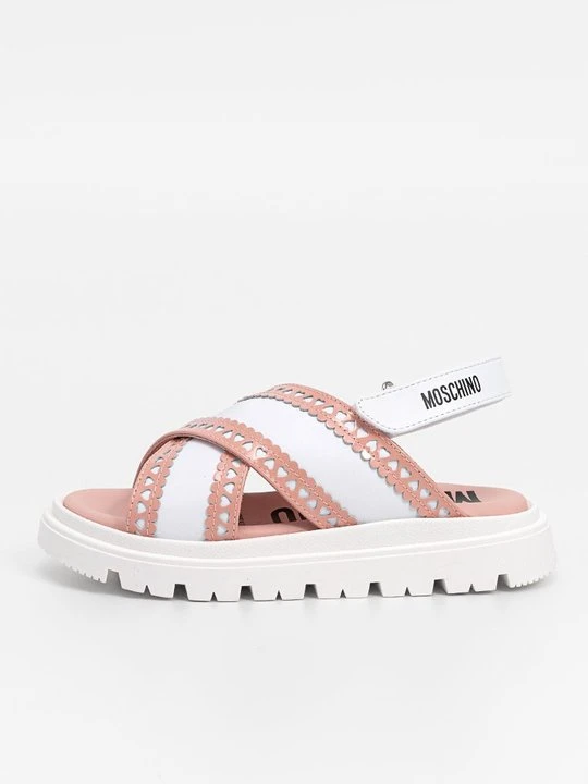 Zdjęcie produktu Sandały na platformie MOSCHINO biały