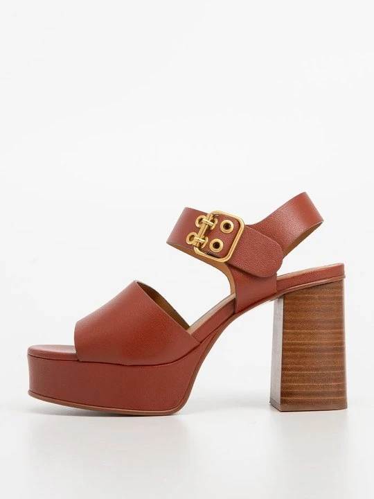 Zdjęcie produktu Sandały na platformie See By Chloé brązowy