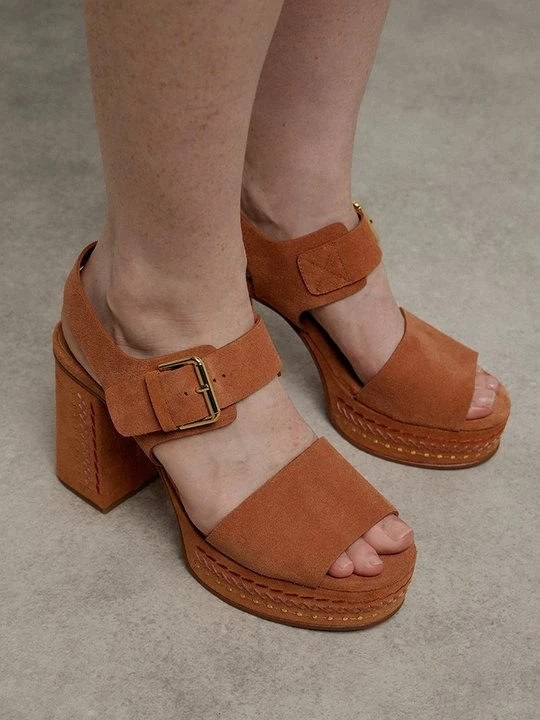Zdjęcie produktu Sandały na platformie See By Chloé pomarańczowy