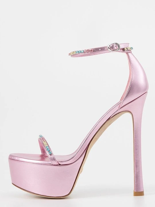 Zdjęcie produktu Sandały na platformie Stuart Weitzman różowy
