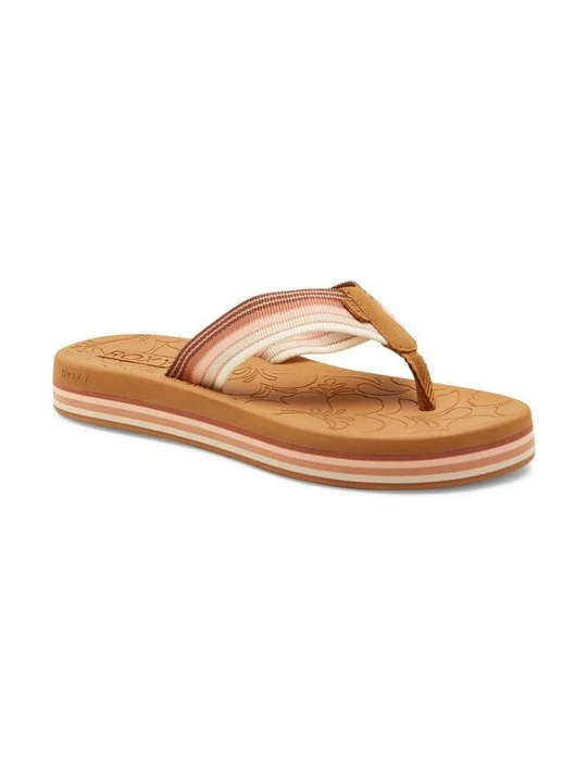 Zdjęcie produktu Sandały o fasonie japonek Roxy brązowy