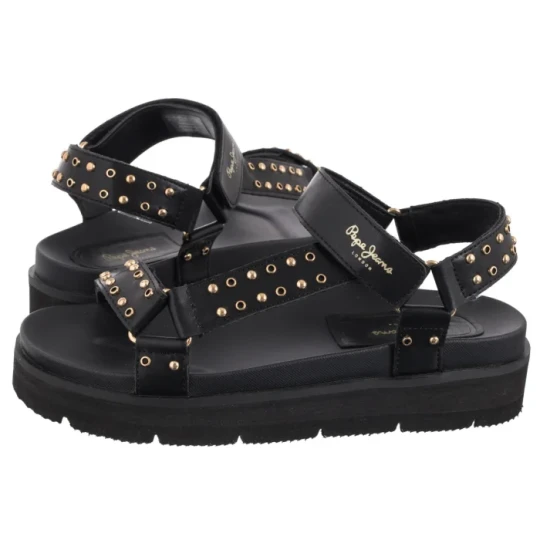 Zdjęcie produktu Sandały Pola Metal Black PLS90678 999 (PE46-a) Pepe Jeans