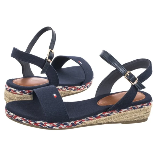 Zdjęcie produktu Sandały Rope Wedge Sandal T3A7-33283-1703 800 Blue (TH1077-a) Tommy Hilfiger