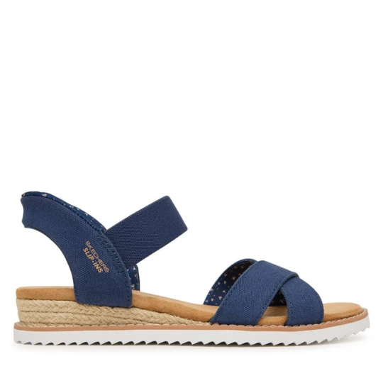 Zdjęcie produktu Sandały Skechers BOBS Desert Kiss - Golden Lily 114418/NVY Granatowy