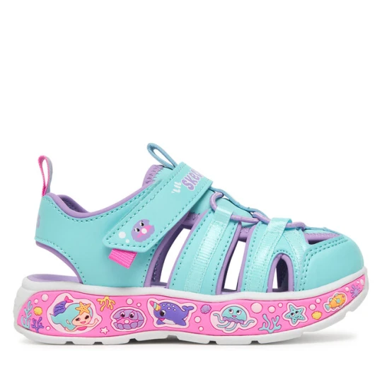 Zdjęcie produktu Sandały Skechers Play Scene Splash - Cute Crew 303162N/TQLV Niebieski