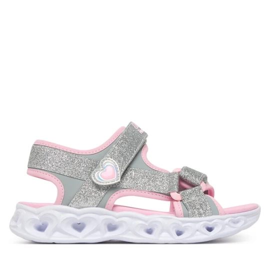 Zdjęcie produktu Sandały Skechers S-Lights: Heart Lights Sandal - Sugar Sparks 303114L/SLPK Srebrny