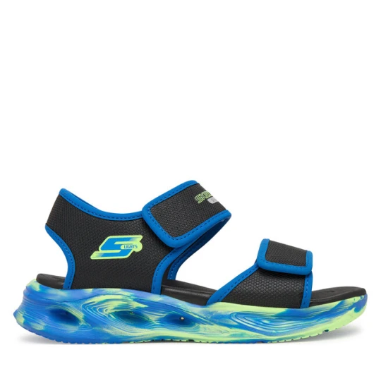 Zdjęcie produktu Sandały Skechers S-Lights: Sola Glow Sandal - Fusion Brights 407032L/BKBL Czarny