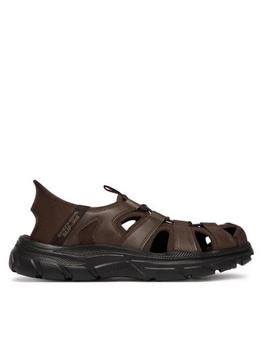 Zdjęcie produktu Sandały Skechers Slip-Ins Relaxed Fit: Revolted - Vartan 205182 / CHOC Brązowy