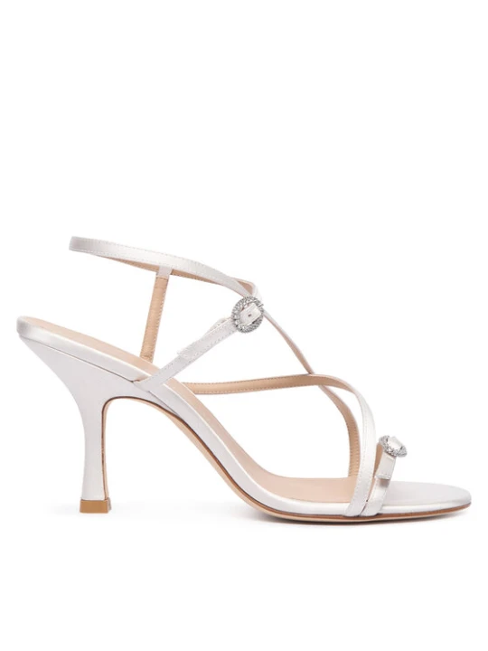Zdjęcie produktu Sandały Stuart Weitzman Kensington Strappy Sandal 85 SN109 Kremowy