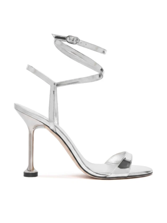Zdjęcie produktu Sandały Stuart Weitzman Naudistini Wrap 100 SM911 Srebrny