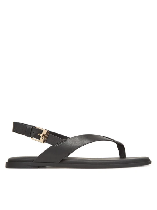 Zdjęcie produktu Sandały Tommy Hilfiger Color Block Thong Flat Sandal FW0FW08883 Czarny