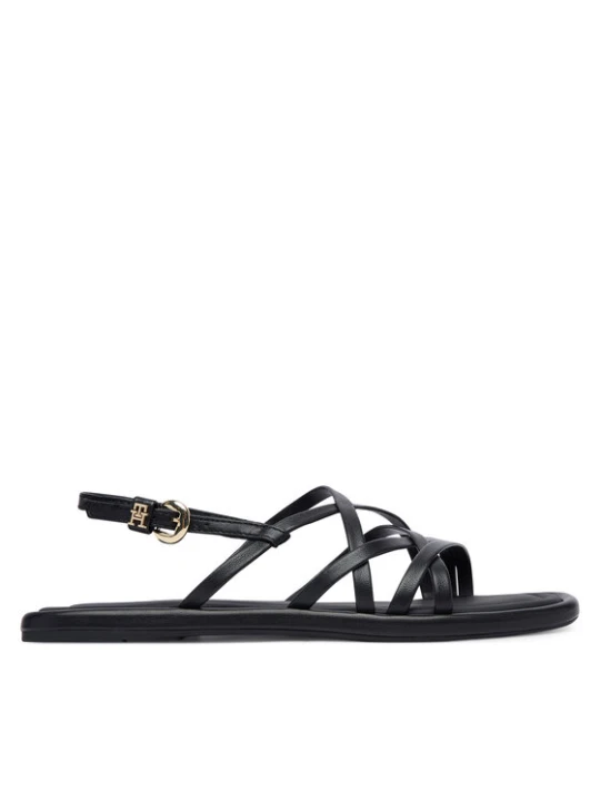 Zdjęcie produktu Sandały Tommy Hilfiger Flat Strappy FW0FW09220 Czarny