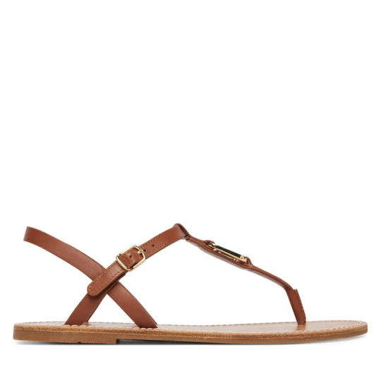 Zdjęcie produktu Sandały Tommy Hilfiger Leather Thong Sandal FW0FW09127 Brązowy