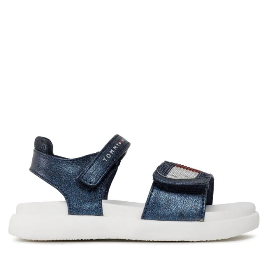 Zdjęcie produktu Sandały Tommy Hilfiger Strass Heart Velcro Sandal T1A2-32752-1367 S Granatowy