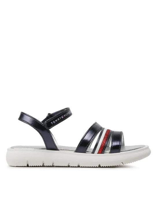 Zdjęcie produktu Sandały Tommy Hilfiger Stripes Velcro T4A2-32771-1372 M Granatowy