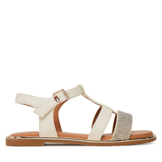 Zdjęcie produktu Sandały Tommy Hilfiger T3A2-33780-0371 M Écru Kremowy