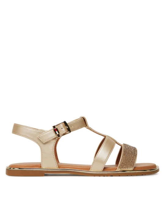 Zdjęcie produktu Sandały Tommy Hilfiger T3A2-33781-1372 S Złoty