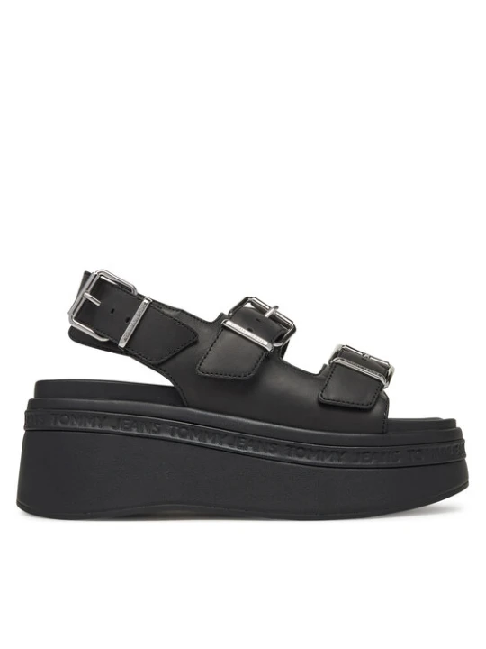 Zdjęcie produktu Sandały Tommy Jeans Tjw Wedge Sandal EN0EN02774 Czarny