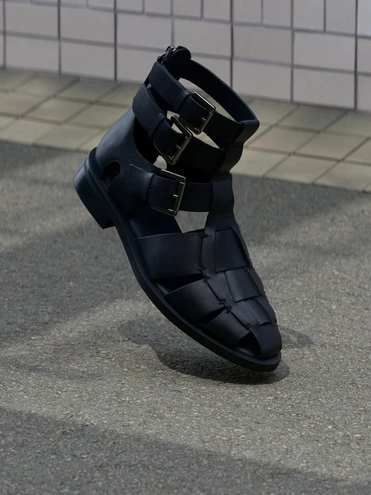 Zdjęcie produktu Sandały z cholewką Bronx czarny