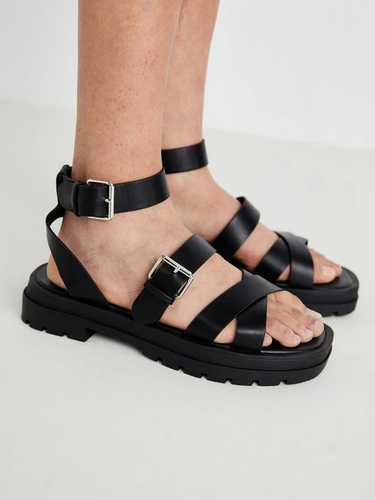 Zdjęcie produktu Sandały z cholewką ONLY SHOES By Zalando czarny