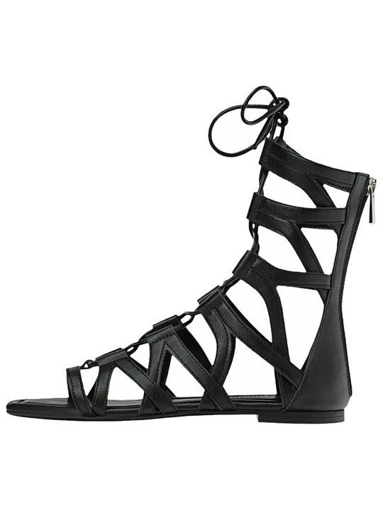 Zdjęcie produktu Sandały z cholewką Stradivarius czarny
