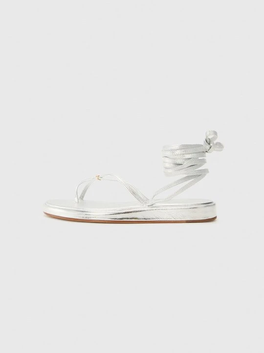 Zdjęcie produktu Sandały z cholewką Tory Burch srebrny