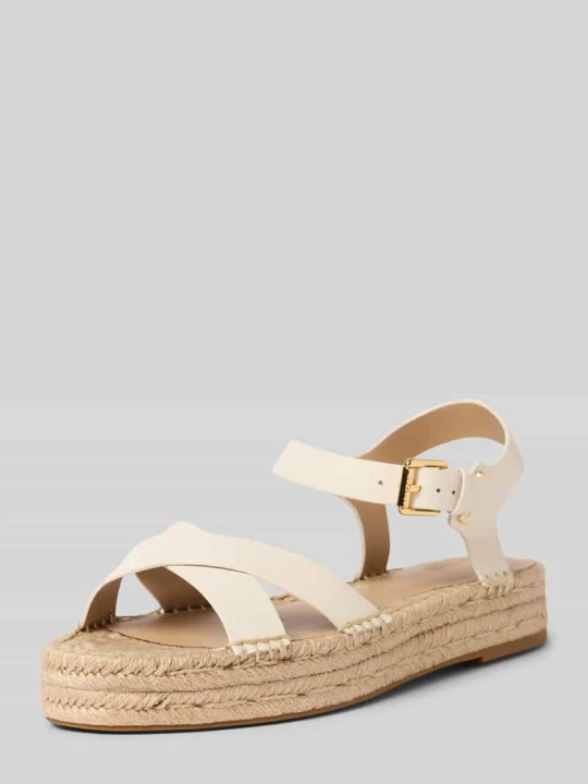 Zdjęcie produktu Sandały z czystej skóry model 'EMERYN ESPDR' Lauren Ralph Lauren Złamany biały