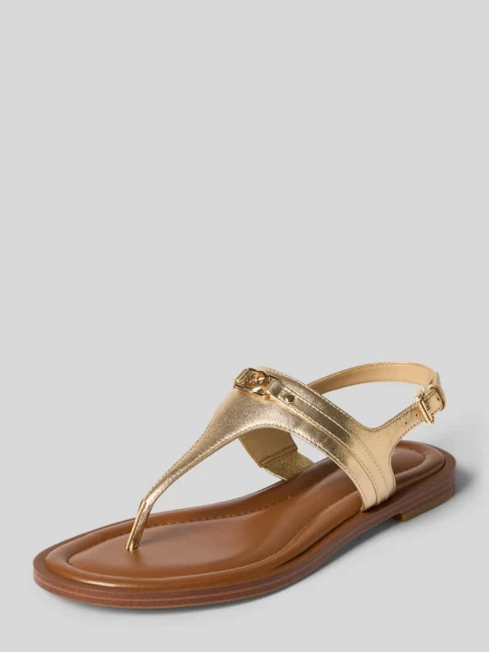 Zdjęcie produktu Sandały z naturalnej skóry model 'Mandy' Michael Kors Złoty