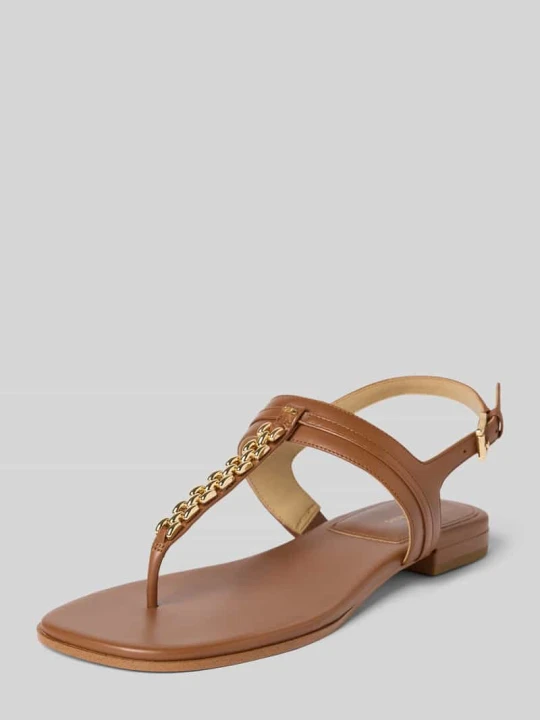 Zdjęcie produktu Sandały z naturalnej skóry model 'Marcia' Michael Kors Koniakowy