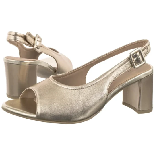 Zdjęcie produktu Sandały Złote 9-28307-46 978 Lt. Gold Metal (CP462-a) Caprice
