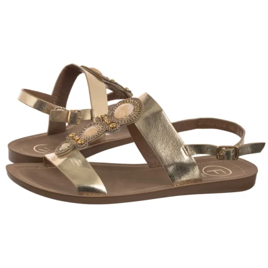 Zdjęcie produktu Sandały Złote DS6882 / 25 GO (FO169-a) Filippo