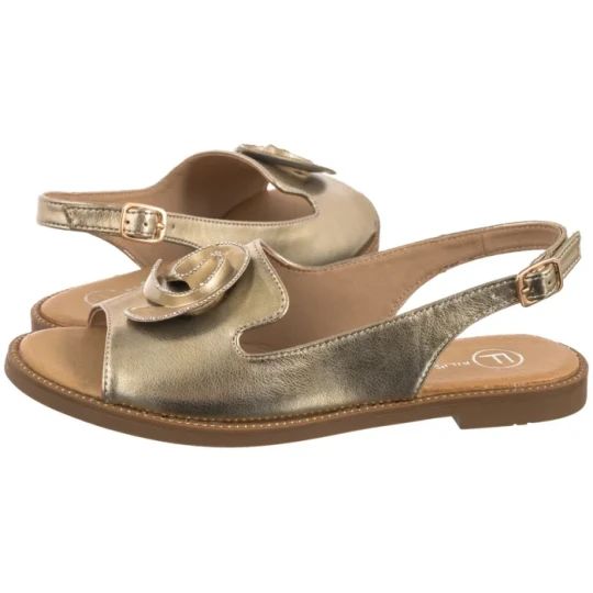 Zdjęcie produktu Sandały Złote DS6915 / 25 GO (FO166-a) Filippo