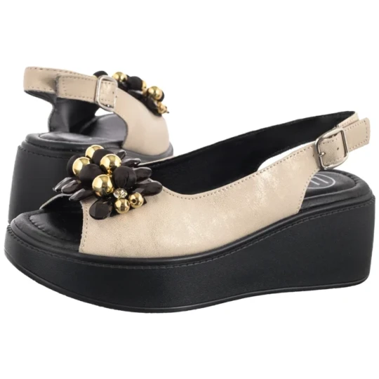 Zdjęcie produktu Sandały Złote DS7577 / 26 GO (FO242-a) Filippo