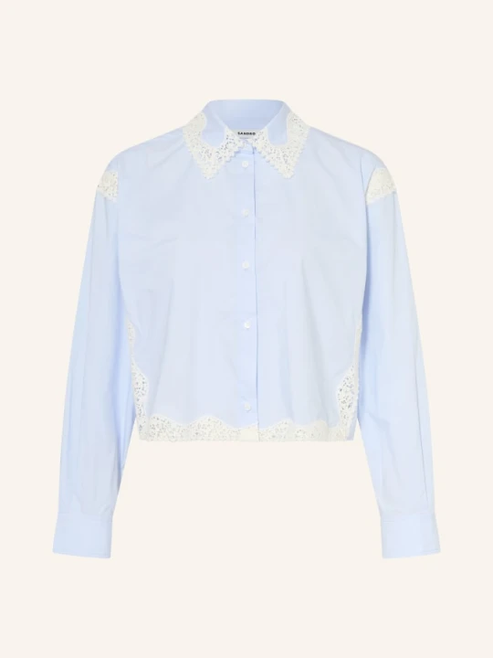 Zdjęcie produktu Sandro Bluzka Z Koronką blau