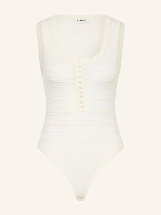 Zdjęcie produktu Sandro Body Z Ozdobnymi Perełkami weiss ECRU