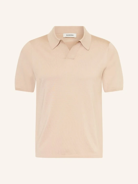 Zdjęcie produktu Sandro Dzianinowa Koszulka Polo beige