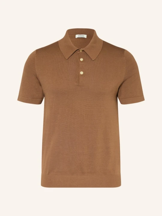 Zdjęcie produktu Sandro Dzianinowa Koszulka Polo braun KONIAKOWY