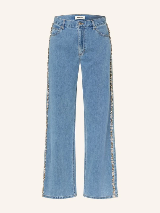 Zdjęcie produktu Sandro Dżinsy Z Szerokimi Nogawkami I Ozdobnymi Kamieniami blau 4785 BLUE JEAN