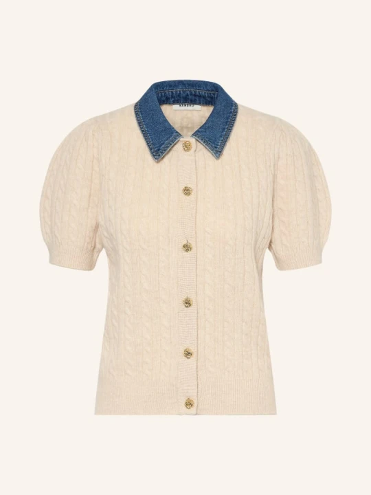 Zdjęcie produktu Sandro Kardigan Z Odpinanym Kołnierzem beige