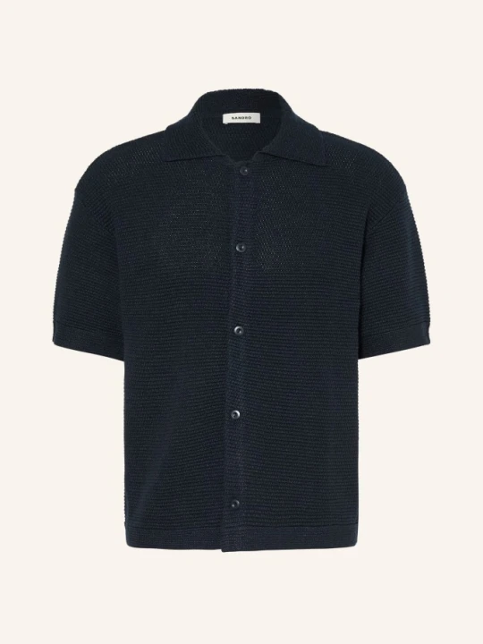 Zdjęcie produktu Sandro Koszula Z Krótkim Rękawem Comfort Fit blau GRANATOWY