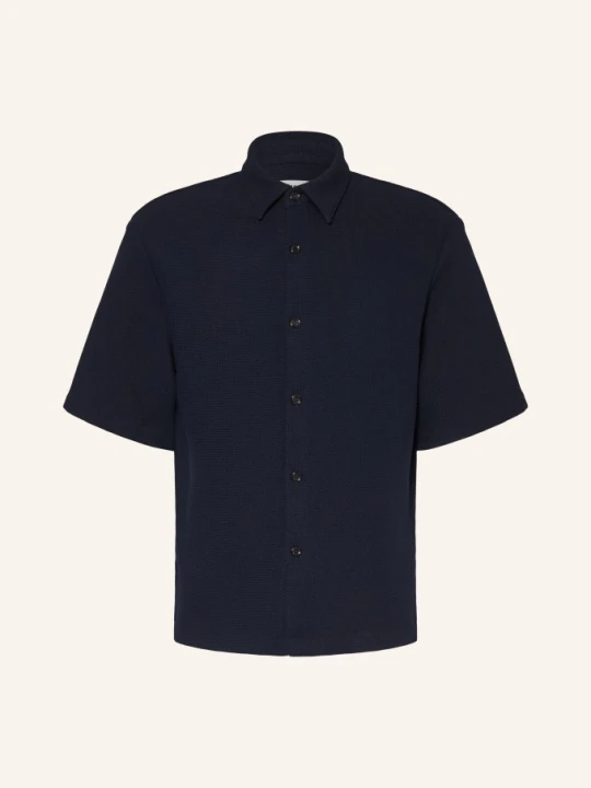 Zdjęcie produktu Sandro Koszula Z Krótkim Rękawem Slim Fit Z Piqué blau GRANATOWY