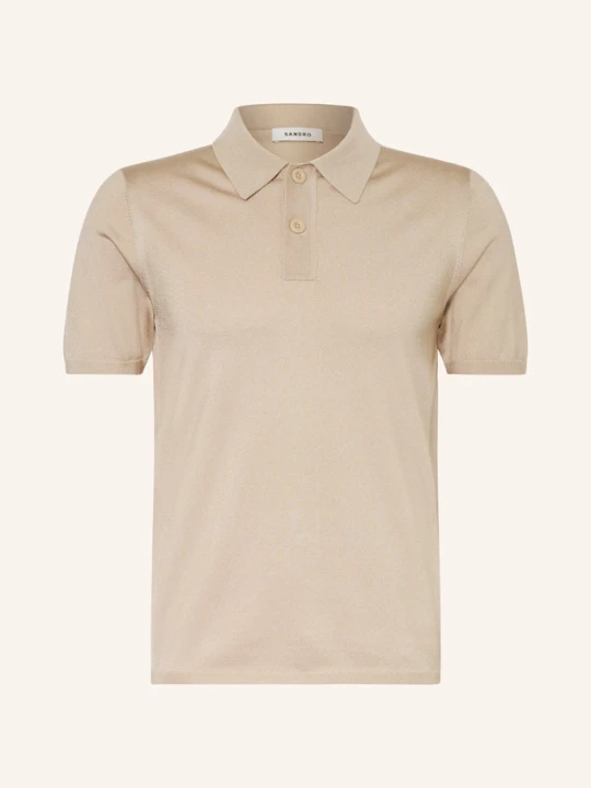 Zdjęcie produktu Sandro Koszulka Polo Z Dzianiny beige