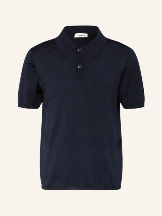 Zdjęcie produktu Sandro Koszulka Polo Z Dzianiny blau GRANATOWY