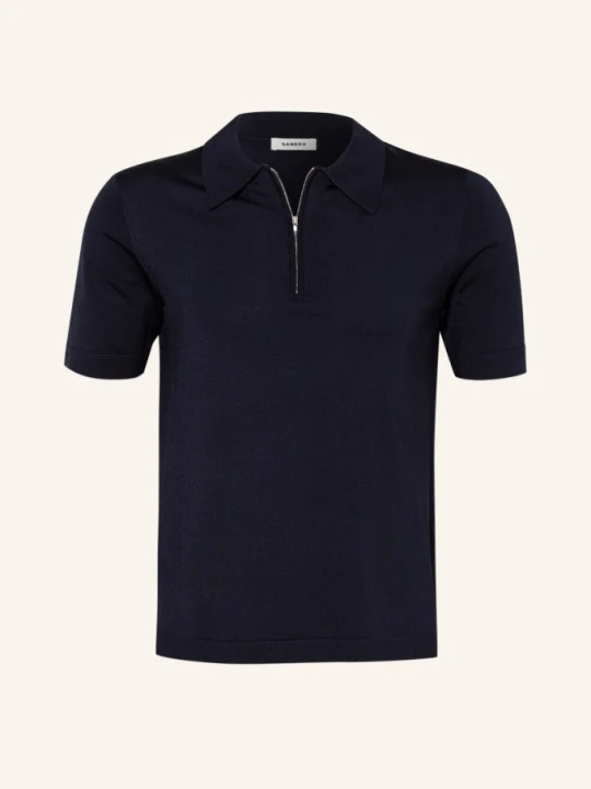 Zdjęcie produktu Sandro Koszulka Polo Z Dzianiny blau GRANATOWY