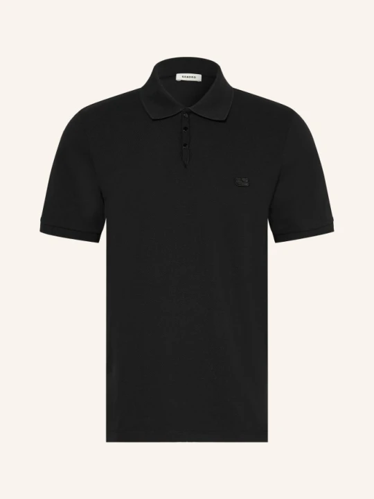 Zdjęcie produktu Sandro Koszulka Polo Z Pikowanym Wzorem Regular Fit schwarz CZARNY