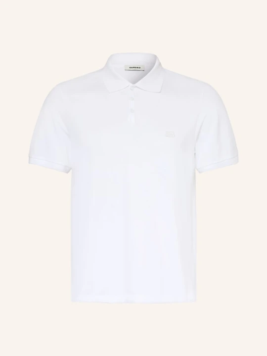 Zdjęcie produktu Sandro Koszulka Polo Z Pikowanym Wzorem Regular Fit weiss BIAŁY