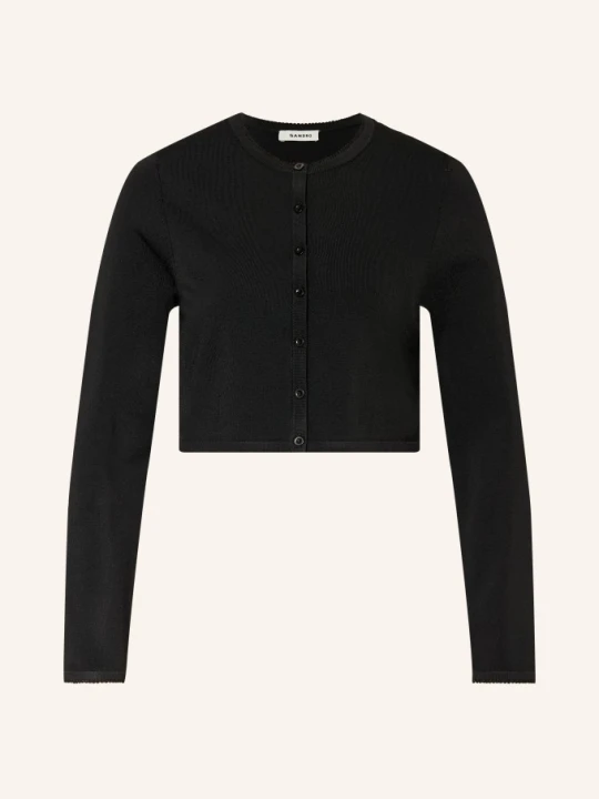 Zdjęcie produktu Sandro Krótki Sweter schwarz CZARNY