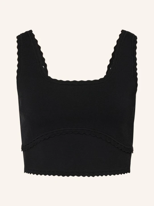 Zdjęcie produktu Sandro Krótki Sweter Z Dzianiny schwarz CZARNY