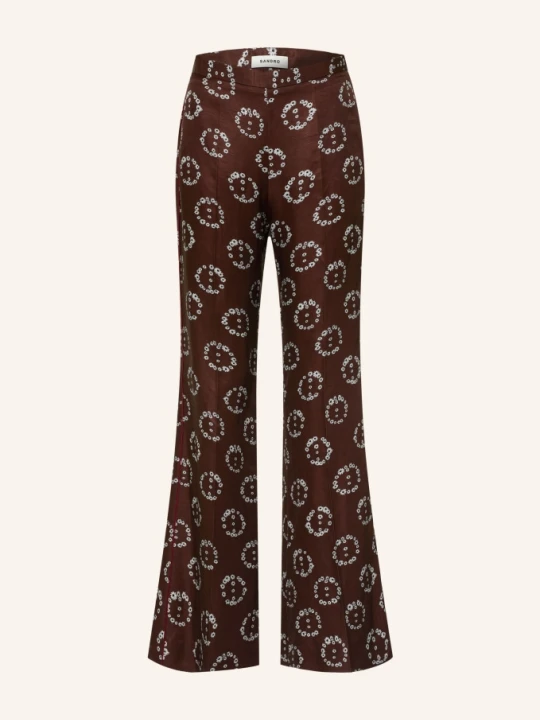 Zdjęcie produktu Sandro Spodnie Bootcut braun brązowy