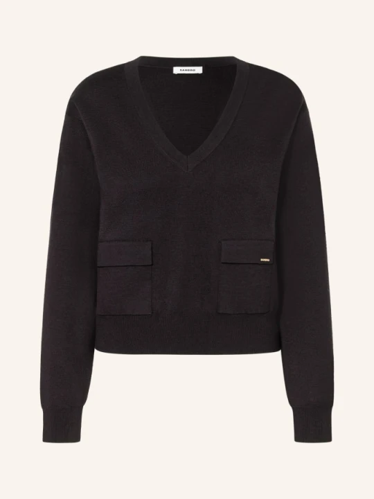 Zdjęcie produktu Sandro Sweter blau CZARNY
